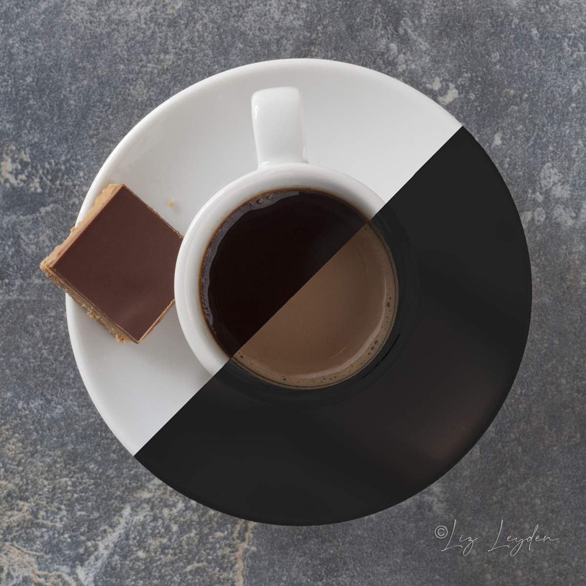 Altered reality image of coffee